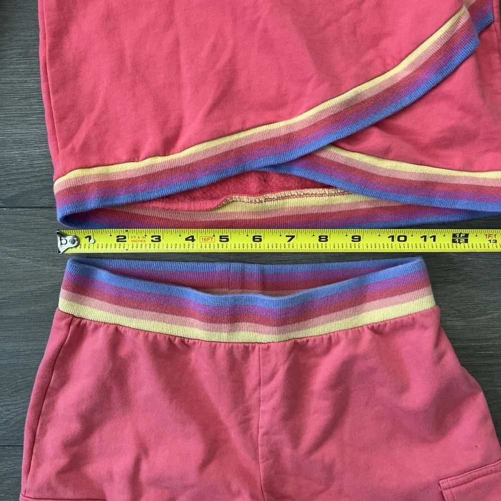 Tommy Bahama Girls L 10/12 Sweatsuit Pink Pants & Hoodie